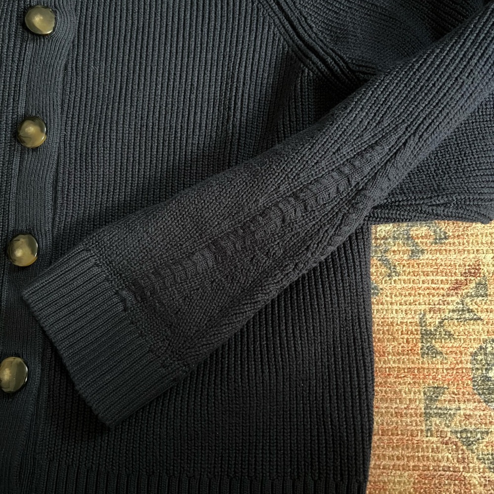 Sezane | Isaure Cardigan | Navy | Large - Picture 2 of 5